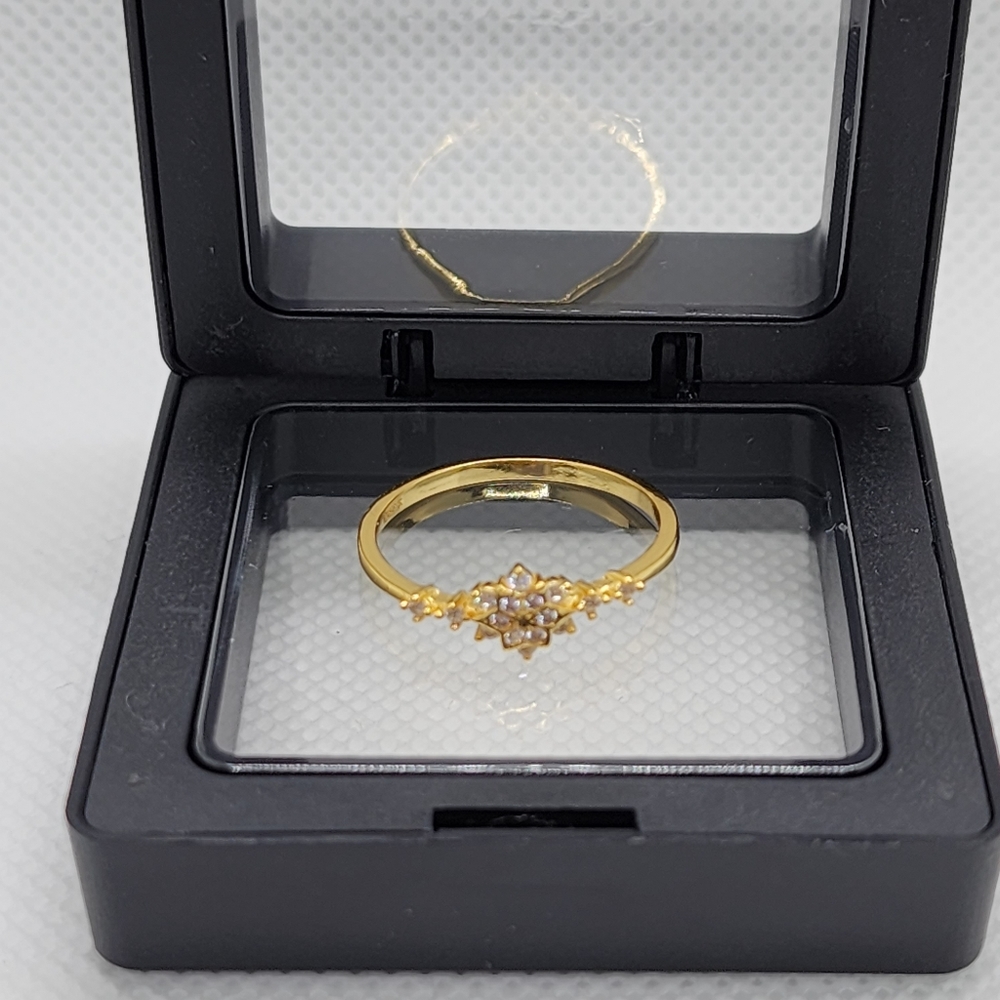 18K Yellow Gold Plated 925 Sterling Silver Ring - Picture 5 of 12